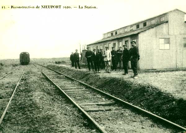 Barak op het nieuw station 1920
